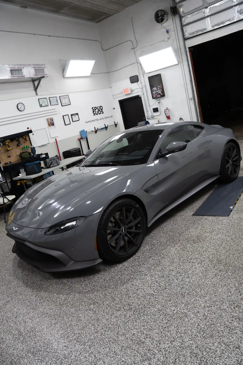 Aston Martin Luxury Vehicle Paint Correction and Ceramic Coating by Spud Suds